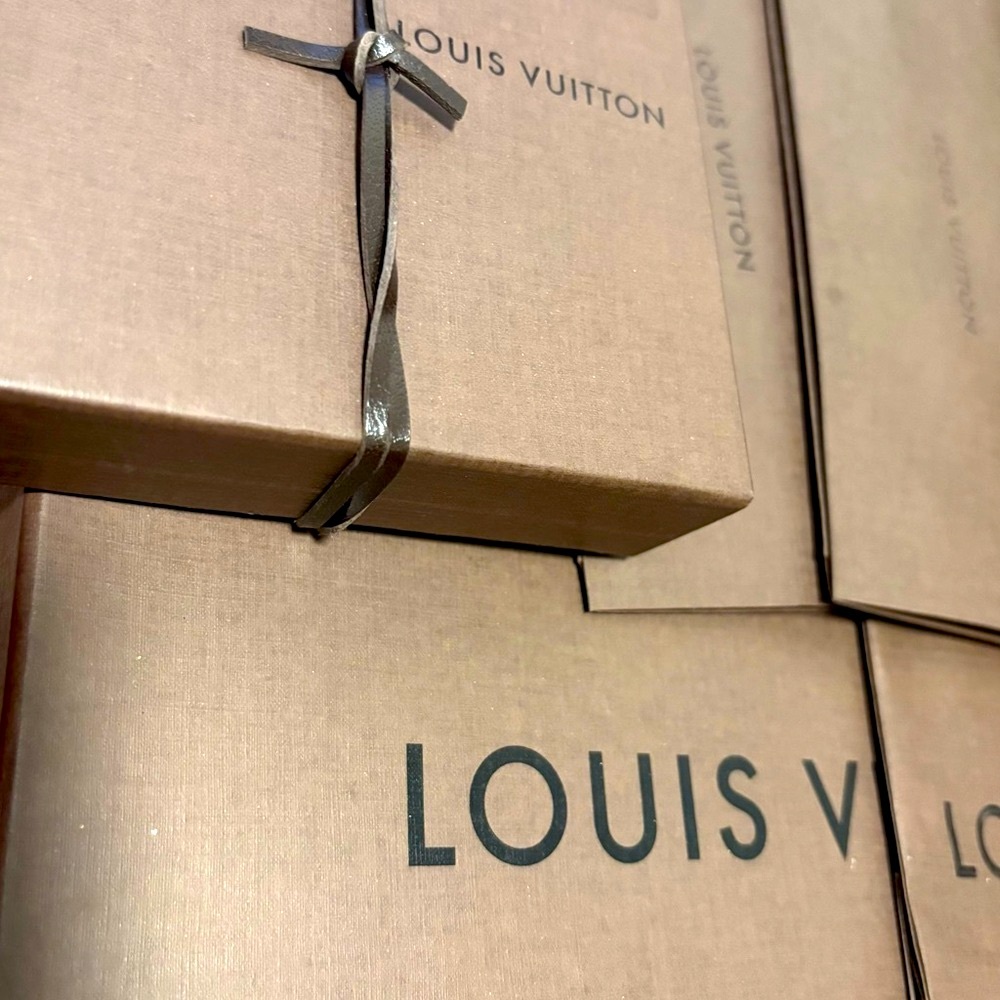 [Louis Vuitton] Lot of 6 - Large & Small Box, 2 Envelopes, Gift Bag & Tag/Card - Picture 2 of 16